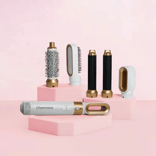 Charmora™ Airstyler 5-in-1 | Dry, Curl & Style Effortlessly