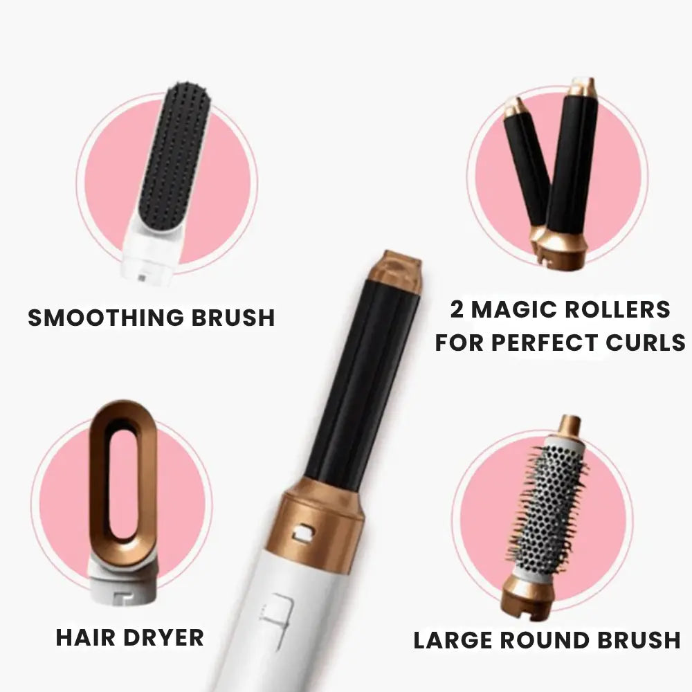Charmora™ Airstyler 5-in-1 | Dry, Curl & Style Effortlessly