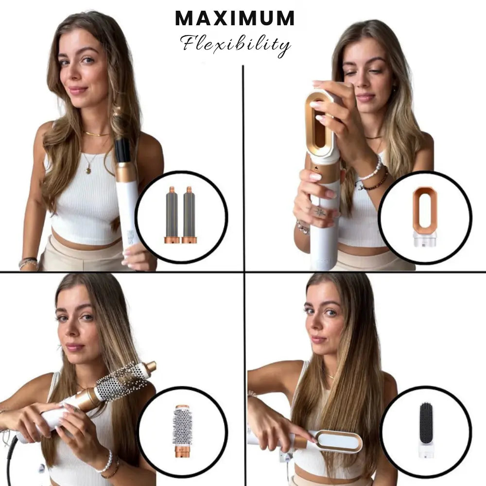 Charmora™ Airstyler 5-in-1 | Dry, Curl & Style Effortlessly